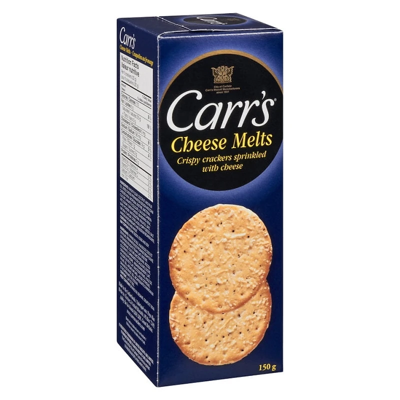 Craquelins fondants au fromage Carrs 150GR