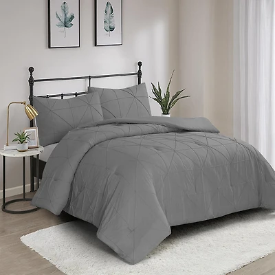 3 Pieces Hartford Pintuck Comforter Set