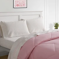 Bco Home 4 Pieces Ensemble de lit Rafraîchissant Rose 1 place/long