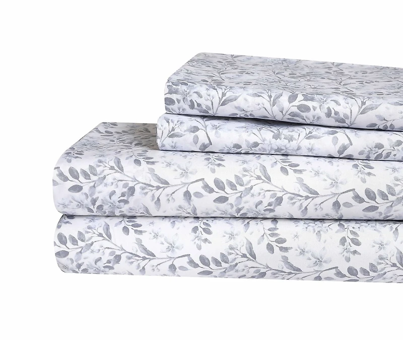 Ensemble de draps en microfibre imprimé 4 pièces