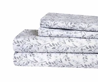 Ensemble de draps en microfibre imprimé 4 pièces