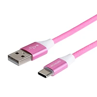 Merkury Charge + Sync USB-A to USB-C Fabric Cable