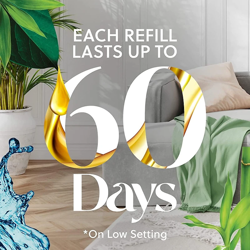 Air Wick Plug In Scented Oil Kit, Fresh New Day, Palm Breeze, 1 Warmer + 1 Refill (1x20mL)