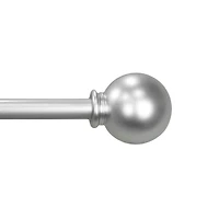 Mainstays 1/2” Nickel Ball Adjustable Curtain Rod, 28”-48”