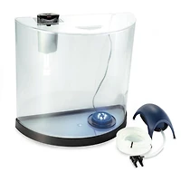 Trousse d'aquarium à bulles GloFish Demi-Lune LED 3 gallons