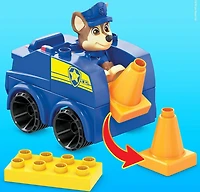 Mega Bloks PAW Patrol Chase's Police Car Building Set, 10 building blocks and special pieces