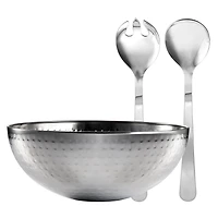 Safdie & Co. Salad Bowl Round Hammered 3 Piece Set