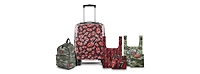 Rolling Stones - Ensemble valise de cabine 4 pièces Bagage à main avec sac à dos et 2 sacs pliables