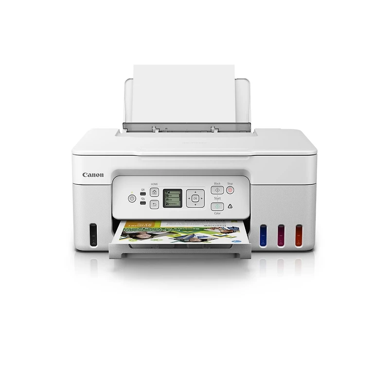 Canon PIXMA MegaTank G3270 Imprimante tout-en-un sans fil (Blanc) Pour la maison et les bureaux à domicile