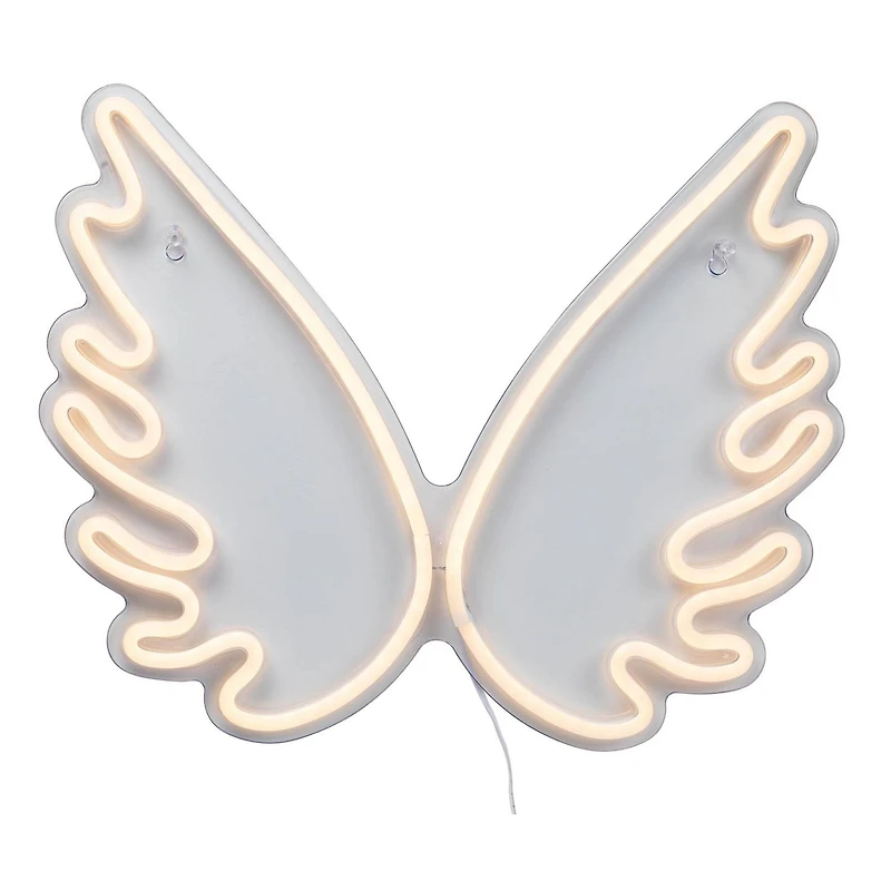 Merkury Innovations Enseigne murale au néon LED ailes 15,75" Enseigne murale néon LED Wing
