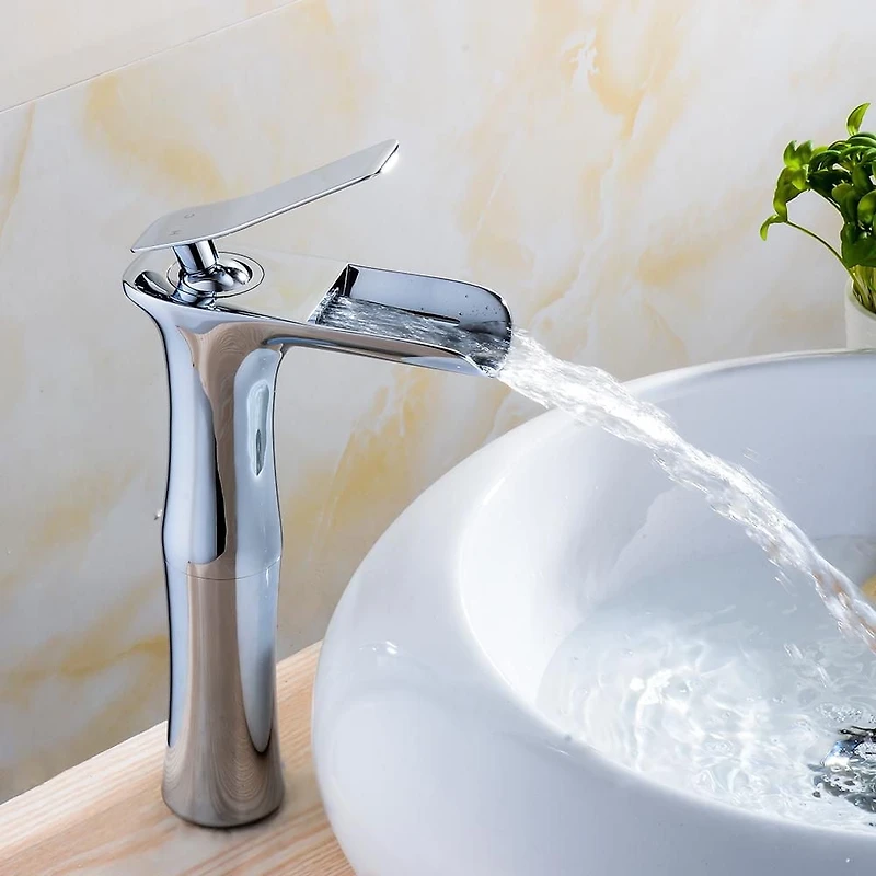 American Imaginations AI-33697 Deck Mount CUPC Approved Lead Free Brass Faucet Set In Chrome Color - Drain Incl.