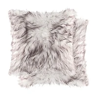 COUSSIN EN FAUSSE FOURRURE BELTON 18"X18" 2 PQT