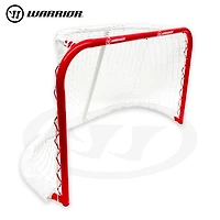 Warrior 31" Mini Pro-Style Hockey Goal Combo Set - Metal 31" Net, 2 Mini Player Sticks, 1 Mini Goalie Stick and 1 Mini Hockey Ball