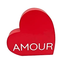 Way to Celebrate Wood Red Love Sign Decor