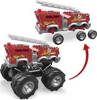 MEGA Hot Wheels 5-Alarm Fire Truck Monster Truck Building Set with 1 Figure (284 Pieces)