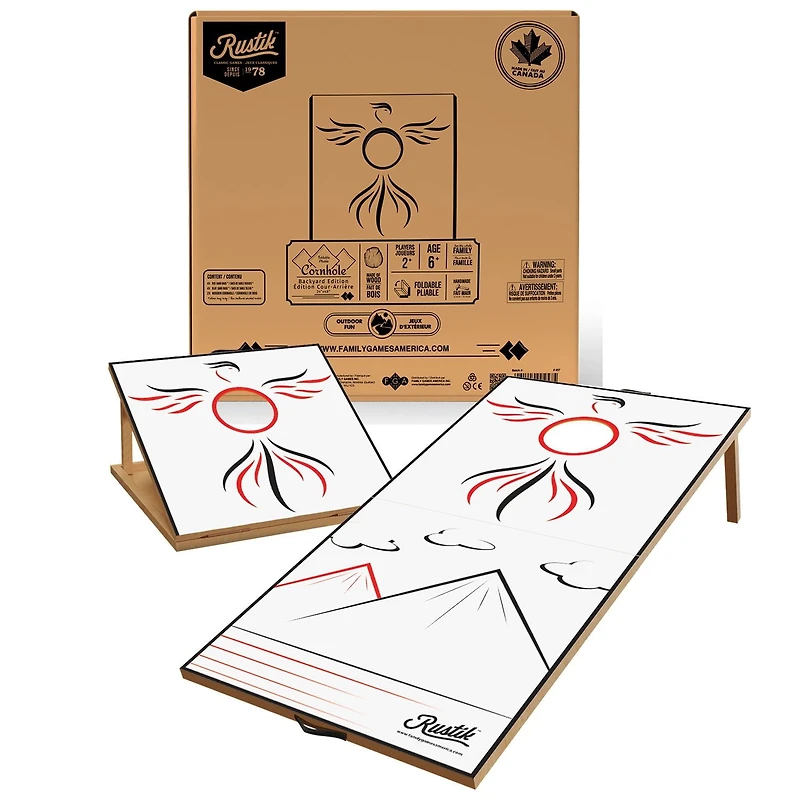 Rustik Jeu de Poche Cornhole Pliable - édition arrière-cour