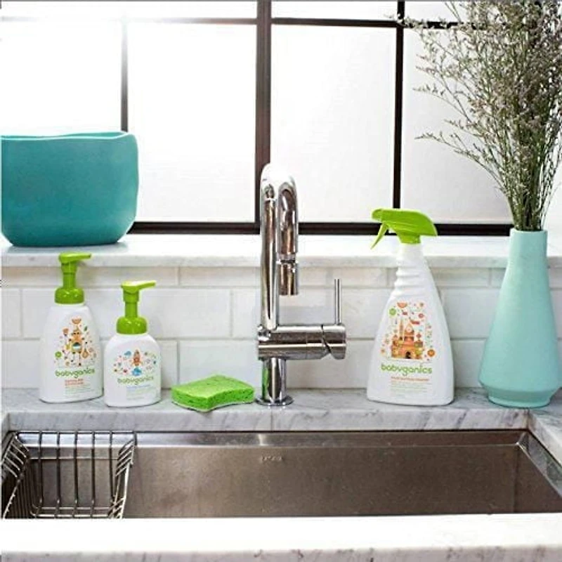 Babyganics Foaming Dish & Bottle Soap, Fragrance Free, 473ml