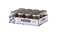 Bernardin Smooth-Sided Mason Jars with Lids and Bands, Regular Mouth, 250 mL, 12 Count