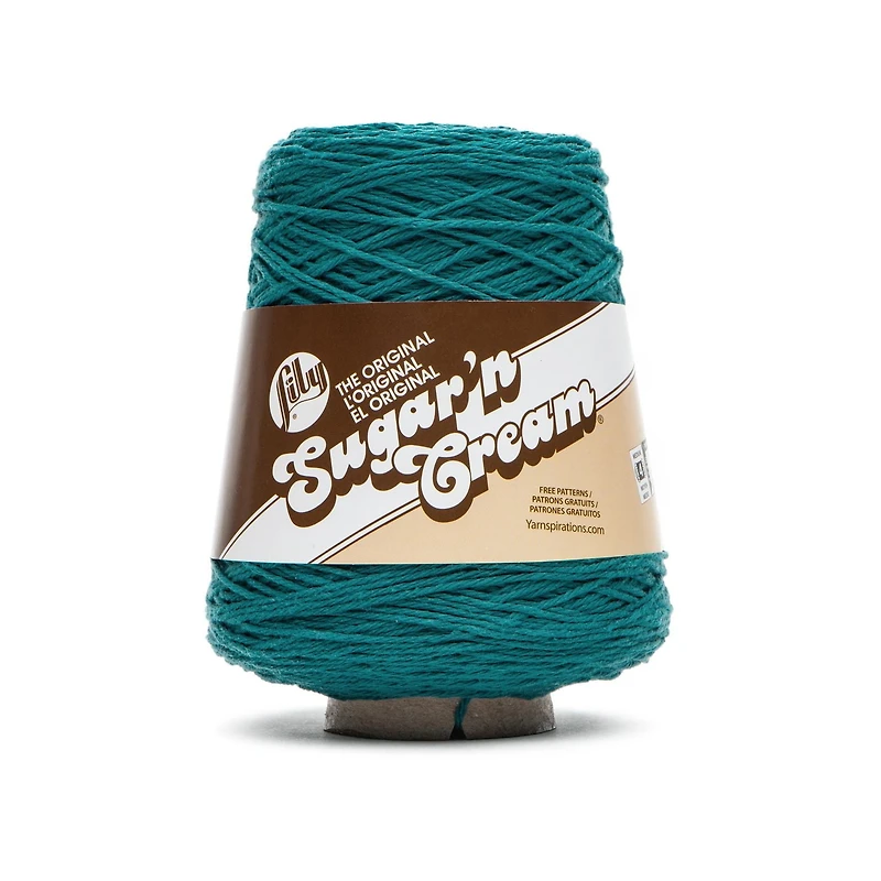 Fil de coton peigné Lily Sugar N Cream® Cones™ n° 4 (moyen), 400 g, 674 yards