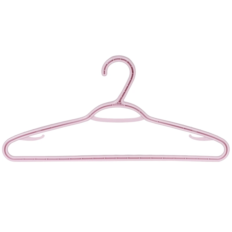 Neatfreak Plastic Clothes Hanger, pack of 10, Mauve Splash