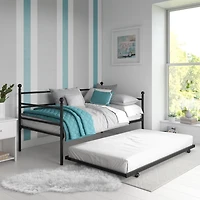 DHP Daybed and Trundle, Black Metal