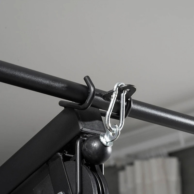 Soozier Équipement de gym à domicile entraînement multifonctionnel