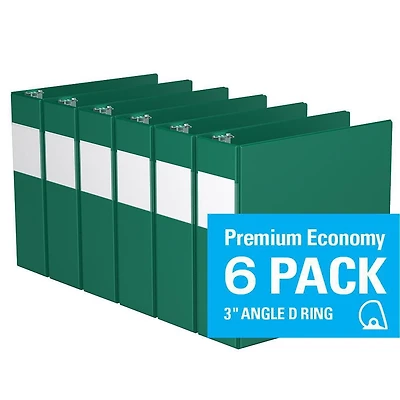 Davis Group, Premium Economy, D Ring, Binder, 6 Pack