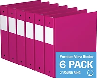 Davis Group, Premium Economy, Round Ring, Binder, 6 Pack