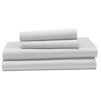 Hometrends 400 Thread Count 100% Cotton Sheet Set - Sateen, Size: Twin