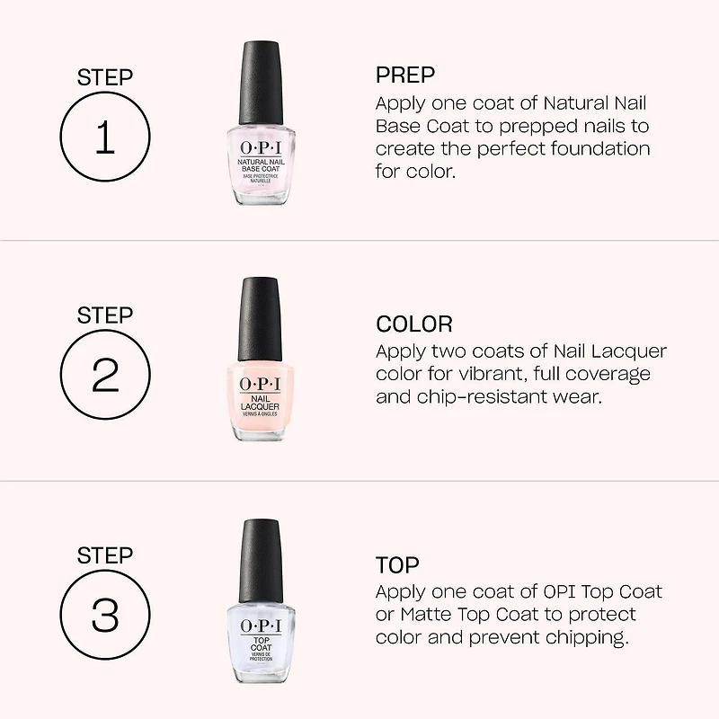OPI Nail Lacquer, 15mL.  Up to 7 days of wear