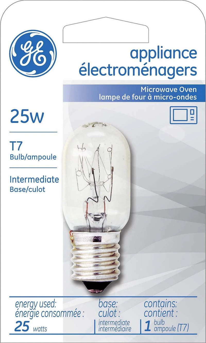 General Electric Appliance T7 25 Watts Intermediate Base Bulb - 1 Pack