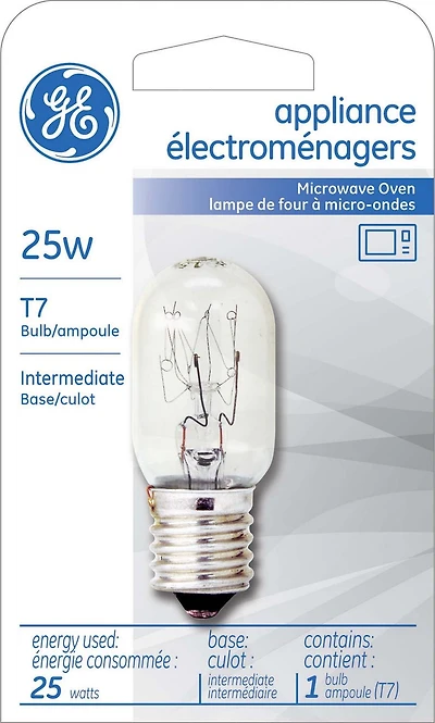 General Electric Appliance T7 25 Watts Intermediate Base Bulb - 1 Pack