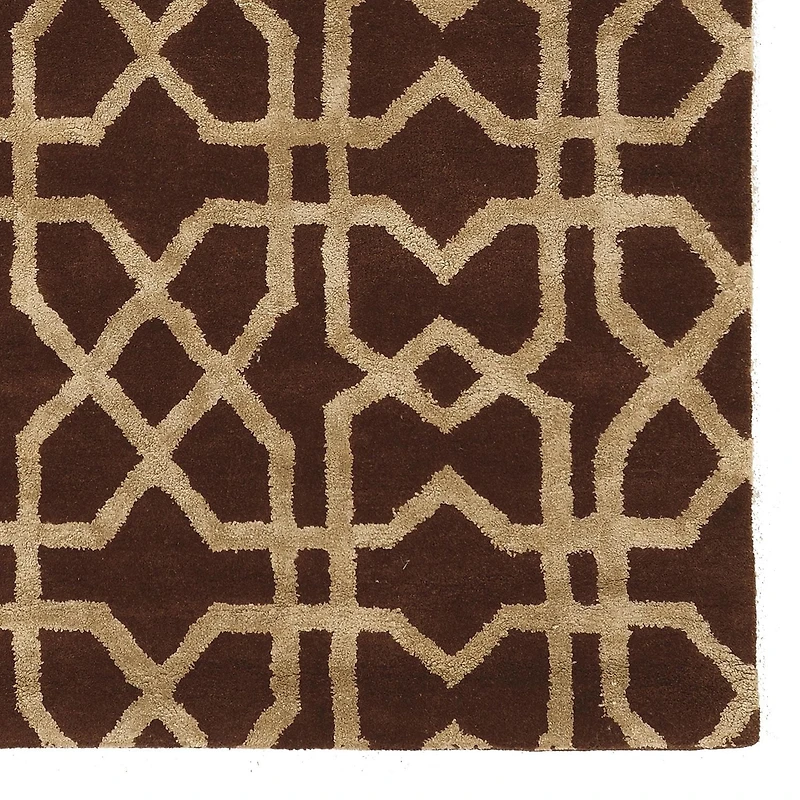 Tapis en Laine Aspire Xs marron et sable de 8 pi x 11 pi