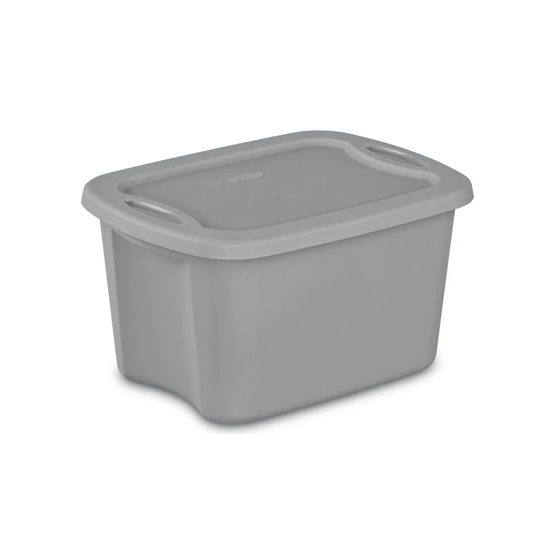 Sterilite 19L Tote Box- Gray, 19L