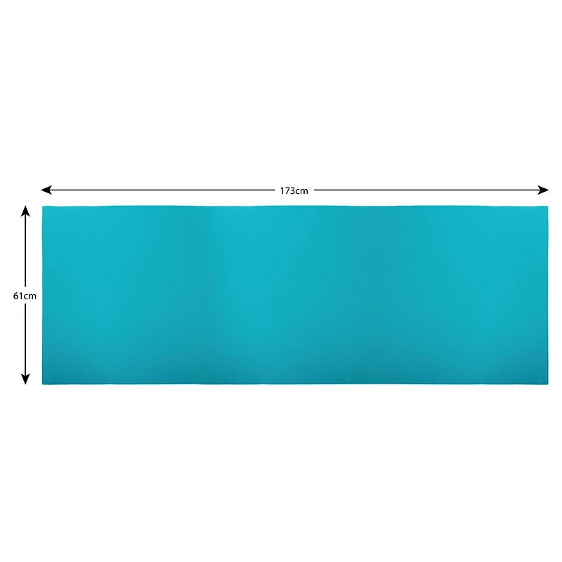 Bodico Non-Slip Yoga Mat and Super Cooling Towel Set for Fitness, Blue