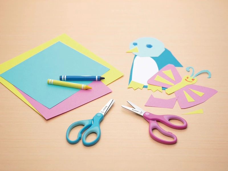 Ciseaux pour enfants 1442B-12-C Scotch(MC), bout arrondi, bleus, 5 po, 12/paquet