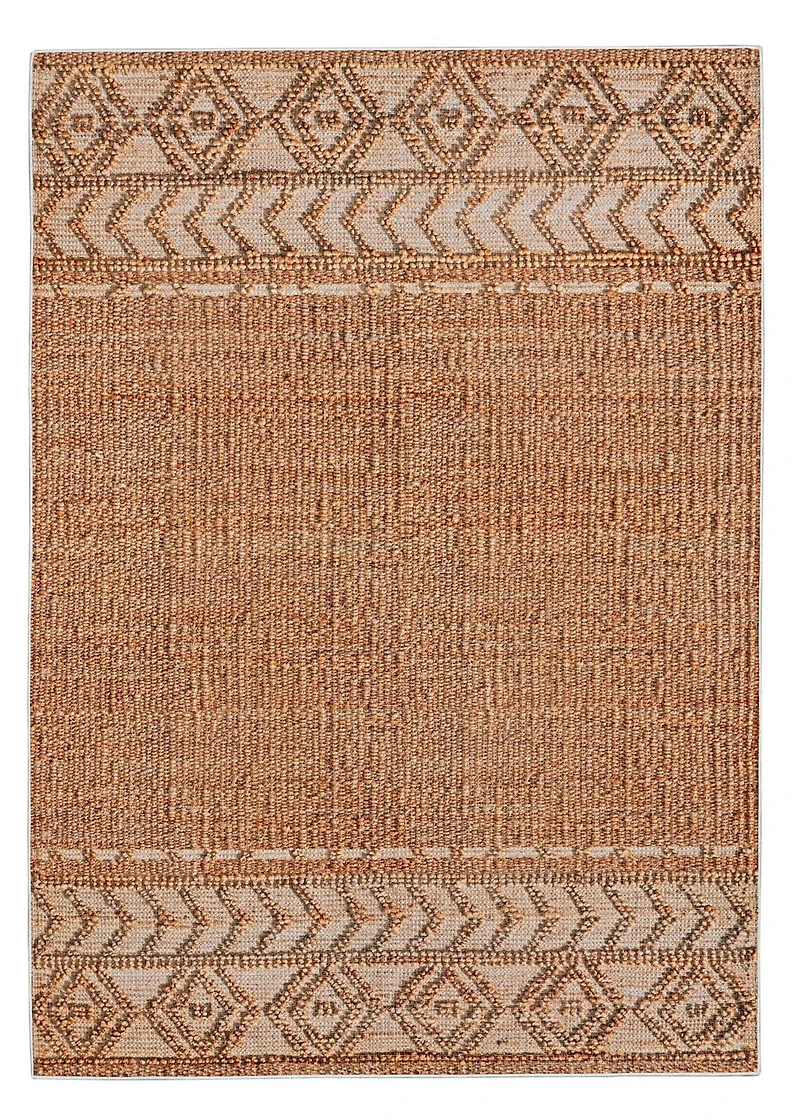 Mirage Lansing Copper and Cream 5' x 7' Area Rug