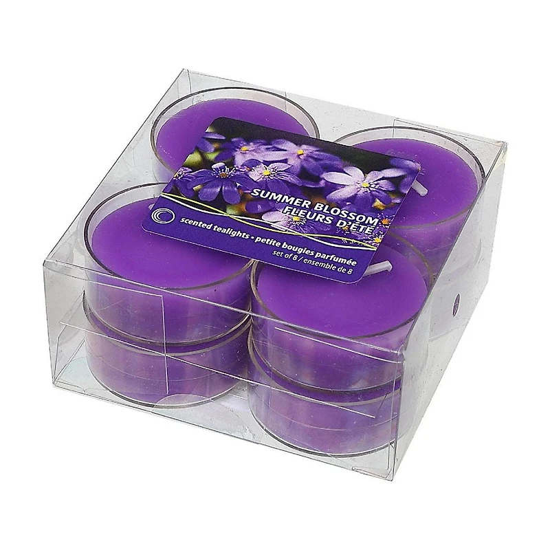8 Pk Scented Tealights (Summer Blossom) - Set of 2