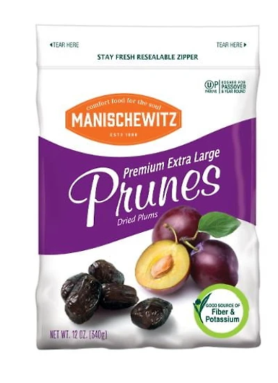Manischewitz Dried Prunes x-large KPY 340g, Dried Prunes x-large KPY