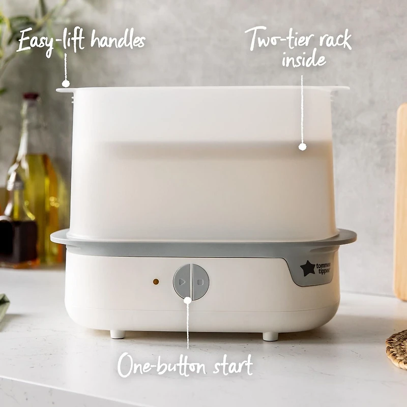 Stérilisateur électrique à vapeur Closer to Nature de Tommee Tippee pour biberons