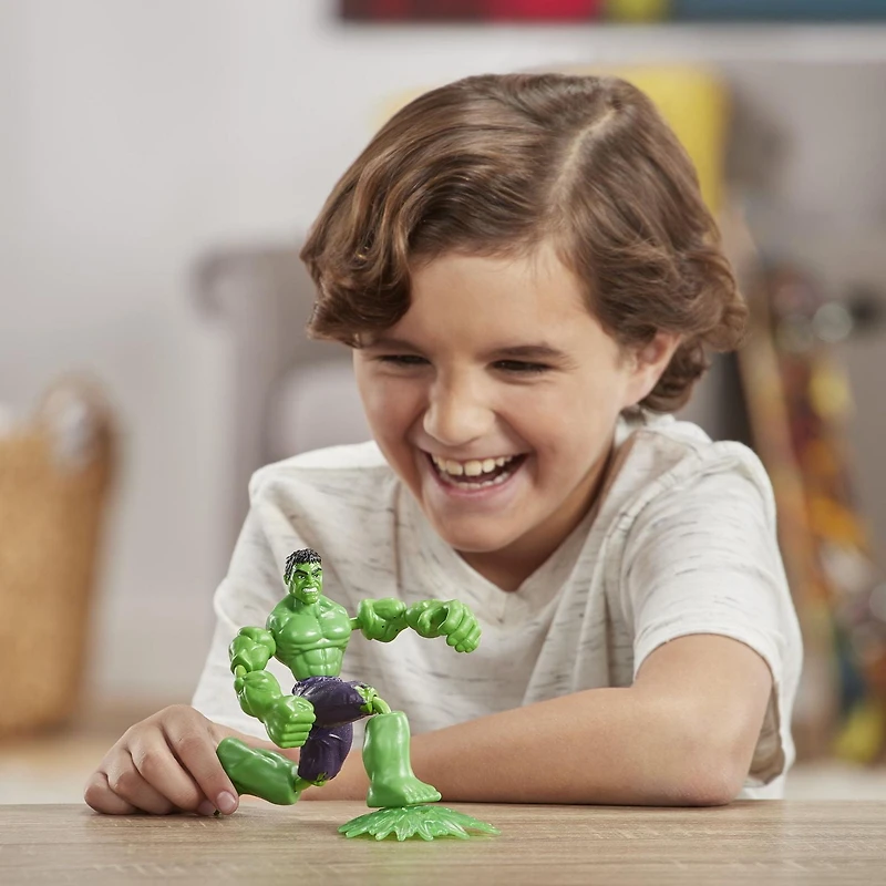Marvel Avengers Bend and Flex  - Figurine articulée Hulk de 15 cm flexible, incluant accessoire