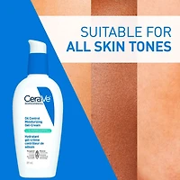 CeraVe Gel-Crème Hydratant Contrôle du Sébum, Hydratant Léger pour Peau Grasse et à Tendance Acnéique avec Technologie Anti-Sébum, 89 mL 59mL