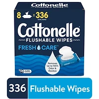 Cottonelle Paquet Rabattable de Lingettes Humides Jetables 336 Unites