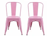 Roch armless (Powder Coated) in Light Pink Set of 2