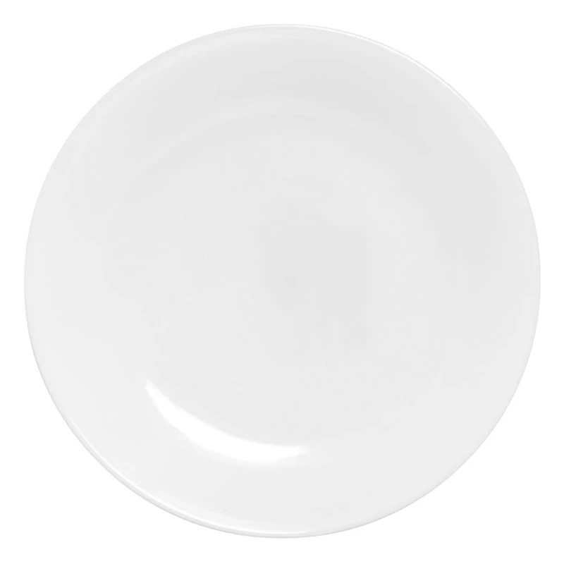 Assiette à dîner CorelleMD Classic Winter Frost White Assiette ronde, 22 cm/8,5 po