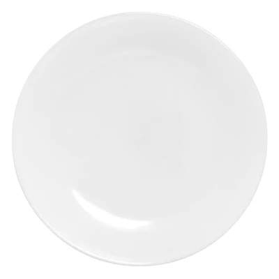 Assiette à dîner CorelleMD Classic Winter Frost White Assiette ronde, 22 cm/8,5 po