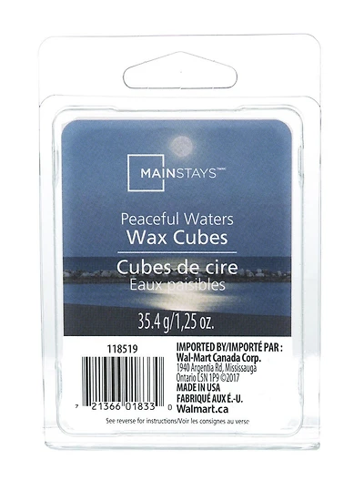 Cubes de cire Mainstays au parfum d'eau paisible