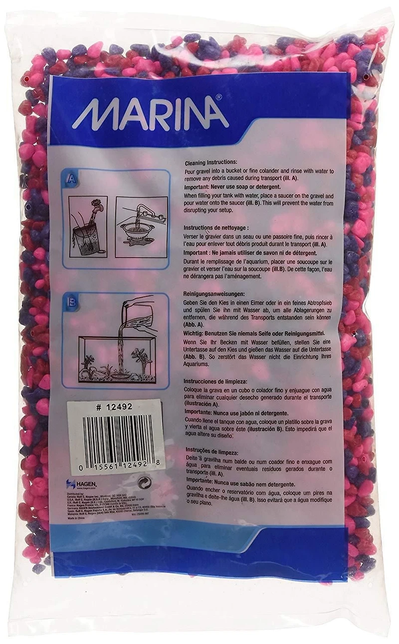 Marina Jelly Bean Decorative Epoxy Aquarium Gravel 2 kg, 2 kg (4.4 lbs)
