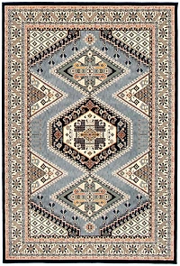 ECARPET Qashqai Blue Rug