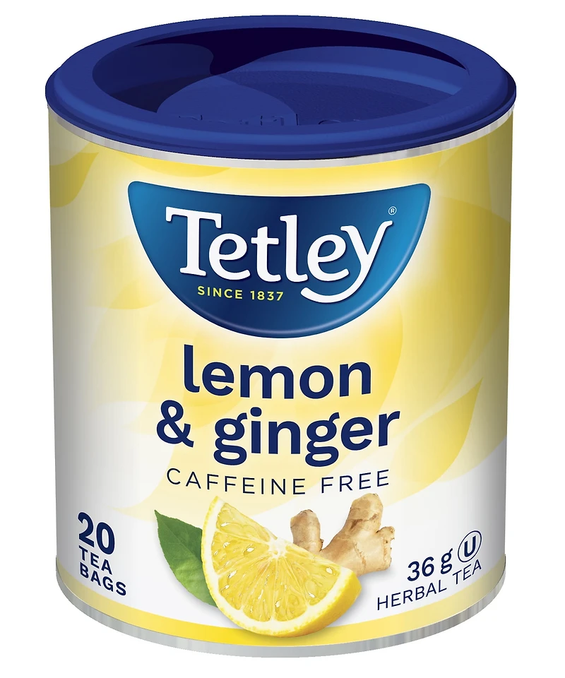 Tetley Care Lemon Ginger, 20 Bags